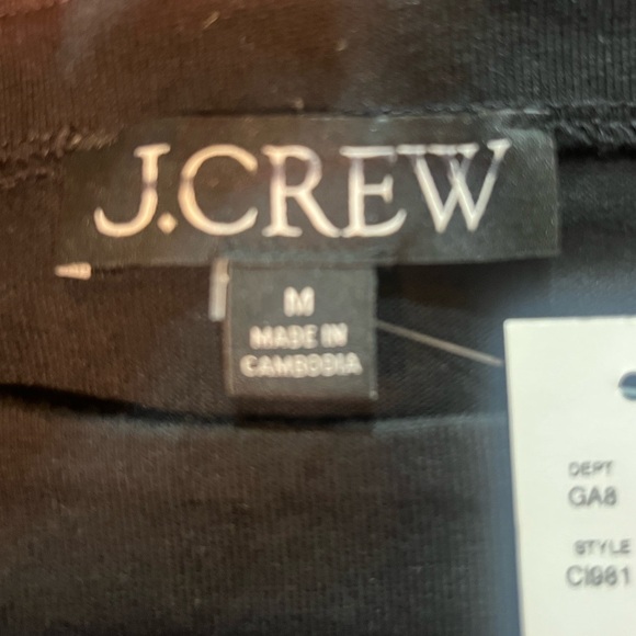 J.Crew New mariner jersey boatneck muscle T-shirt in black - Picture 7 of 7